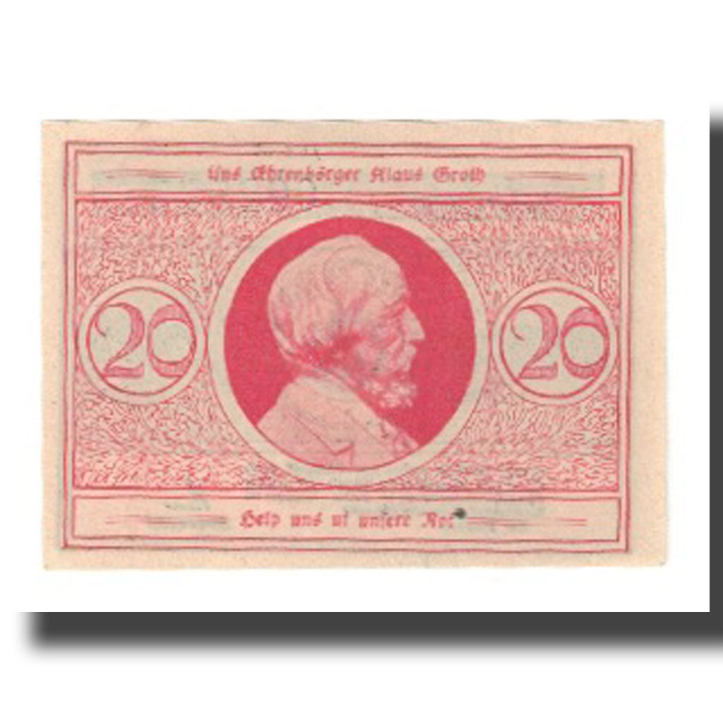 Banknote, Germany, Heide Stadt, 20 Pfennig, personnage, undated (1921)