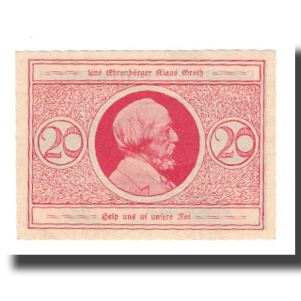 Banconote, Germania, Heide Stadt, 20 Pfennig, personnage 1, undated (1921)