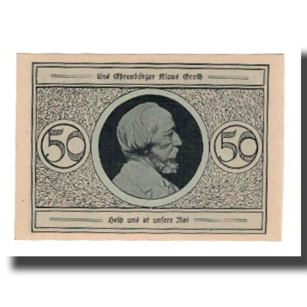 Banknote, Germany, Heide Stadt, 50 Pfennig, personnage 1, undated (1921)