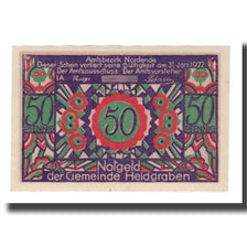 Banconote, Germania, Heidgraben Gemeinde, 50 Pfennig, personnage 1, 1922