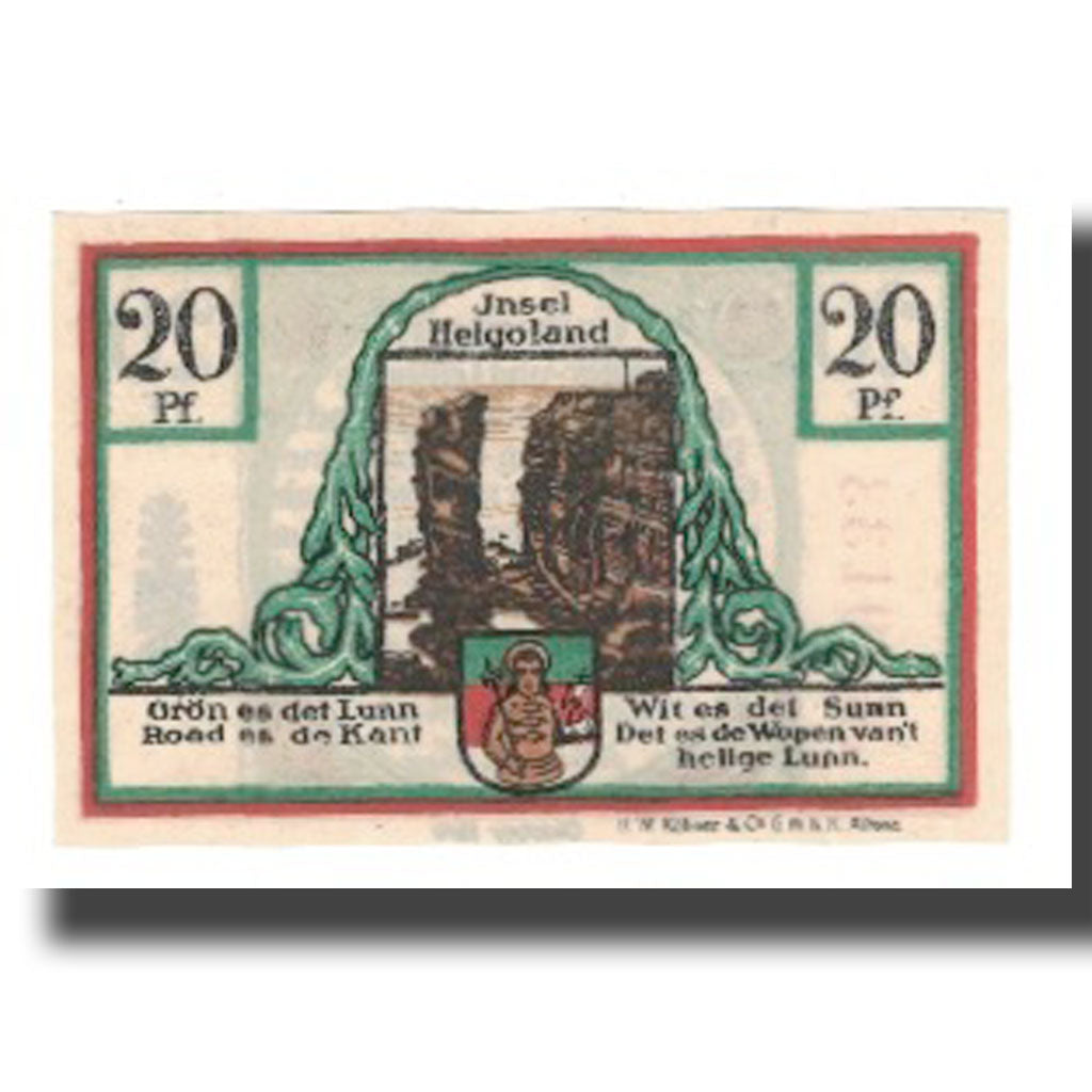 Banknote, Germany, Helgoland Spar & Leihkasse der Landgemeinde, 20 Pfennig