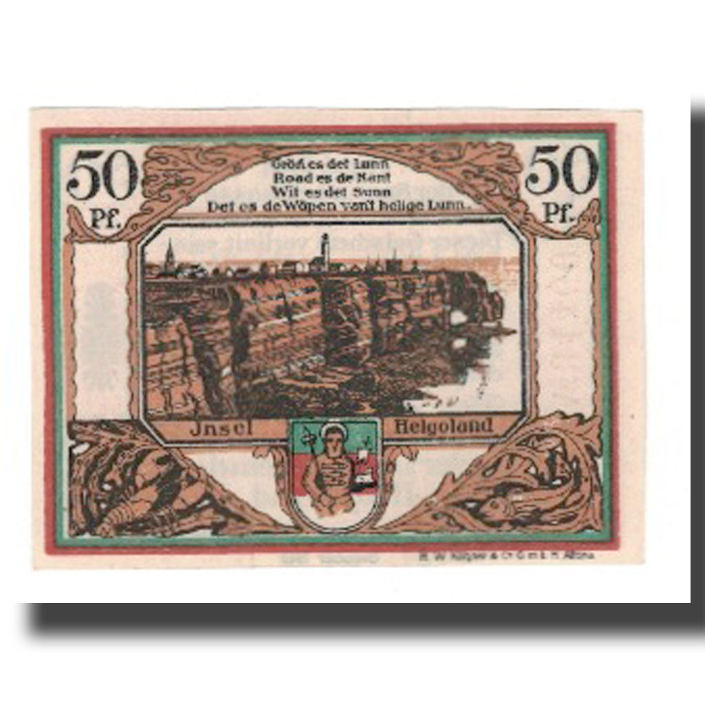 Banknote, Germany, Helgoland Spar & Leihkasse der Landgemeinde, 50 Pfennig