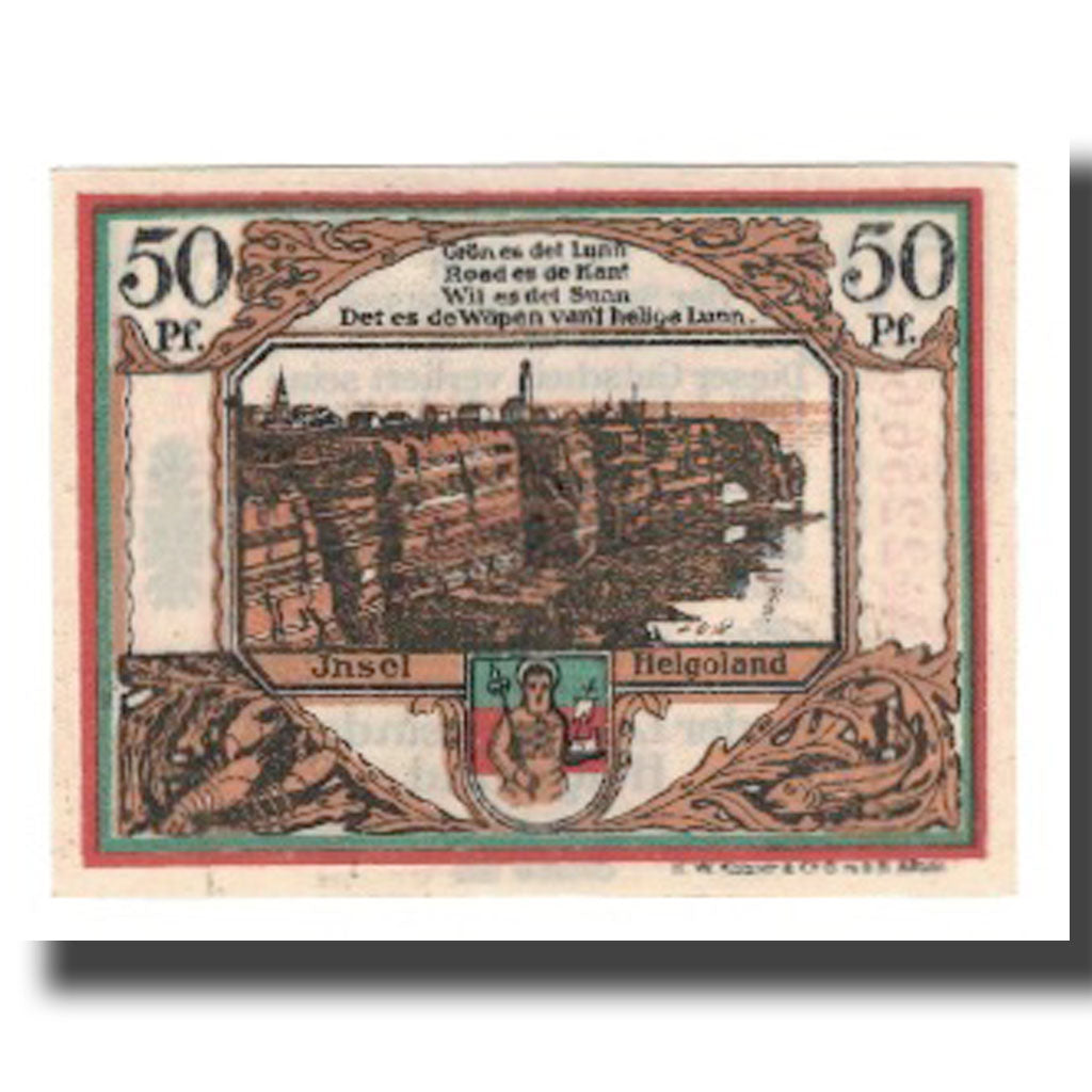 Banknote, Germany, Helgoland Spar & Leihkasse der Landgemeinde, 50 Pfennig