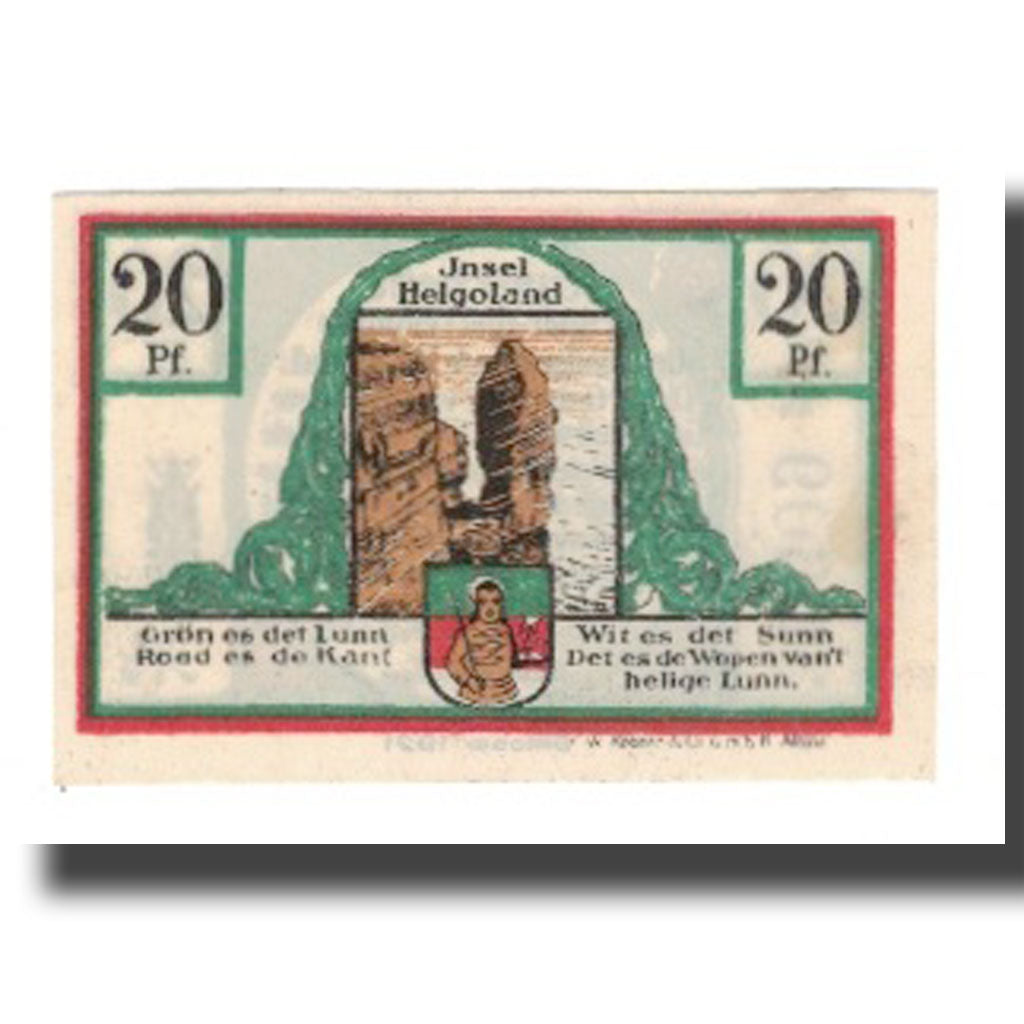 Banknote, Germany, Helgoland Spar & Leihkasse der Landgemeinde, 20 Pfennig