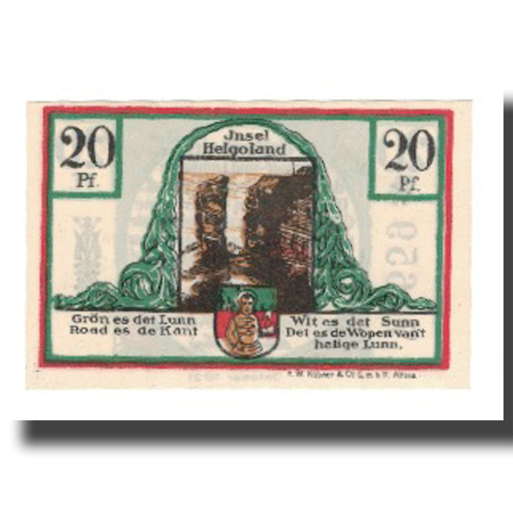 Banknote, Germany, Helgoland Spar & Leihkasse der Landgemeinde, 20 Pfennig