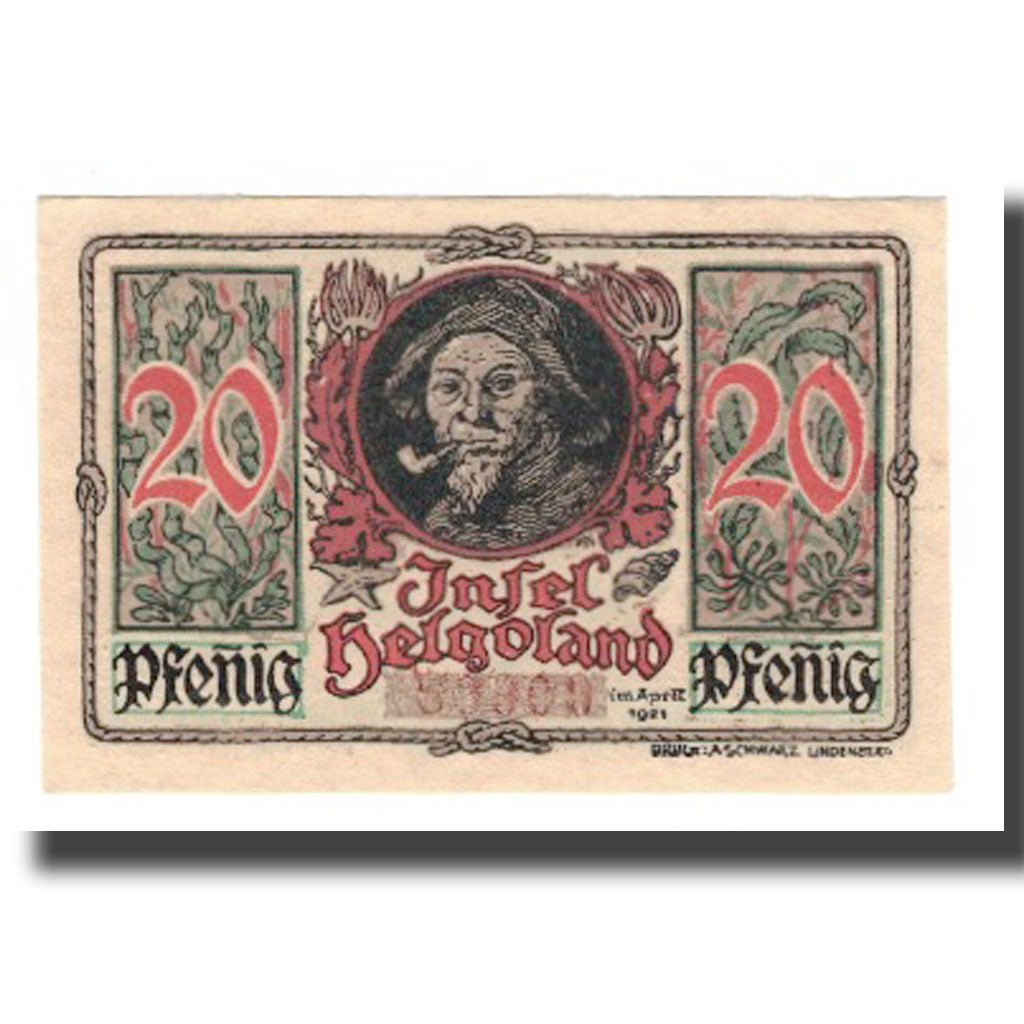 Banknote, Germany, Helgoland Spar & Leihkasse der Landgemeinde, 20 Pfennig