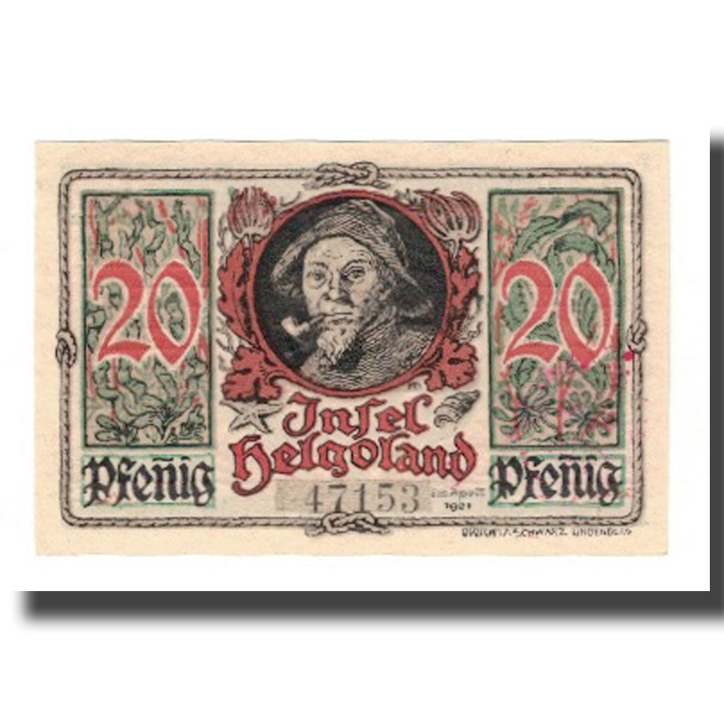 Banknote, Germany, Helgoland Spar & Leihkasse der Landgemeinde, 20 Pfennig