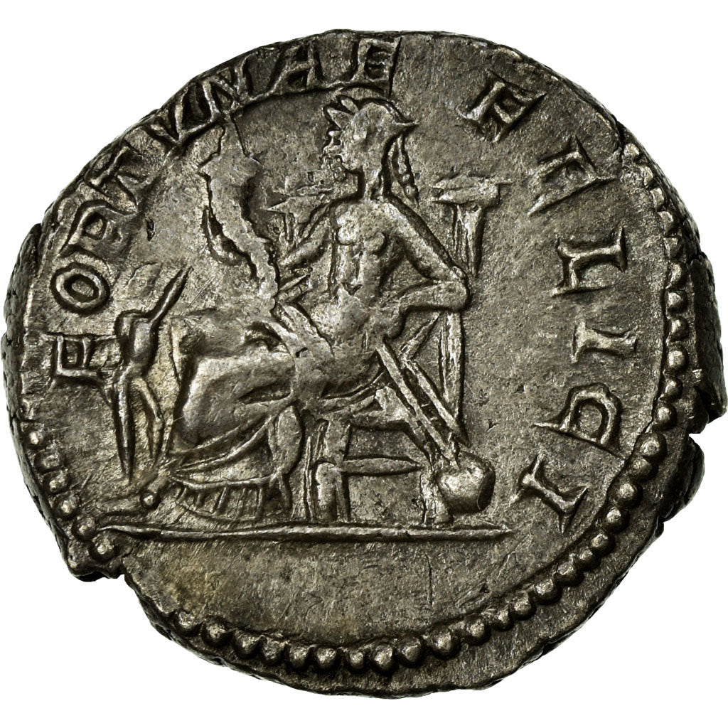 Coin, Julia Domna, Denarius, 193-211, Roma, AU(50-53), Silver, Cohen:57