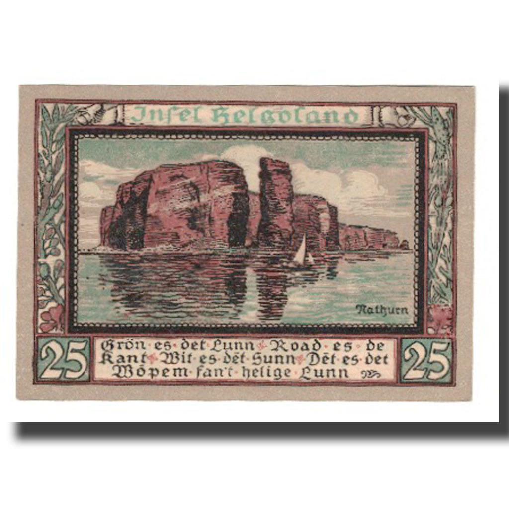 Banknote, Germany, Helgoland Spar & Leihkasse der Landgemeinde, 25 Pfennig