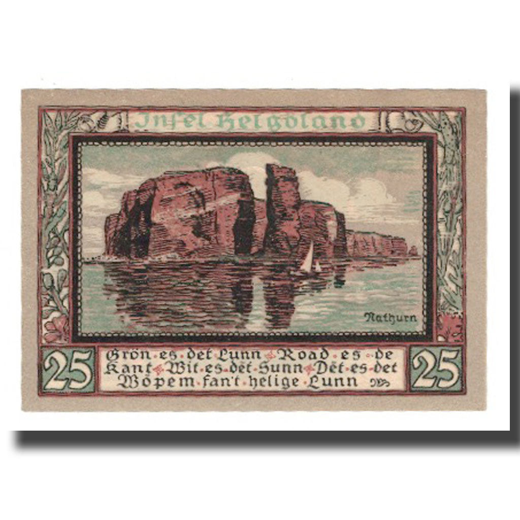 Banknote, Germany, Helgoland Spar & Leihkasse der Landgemeinde, 25 Pfennig