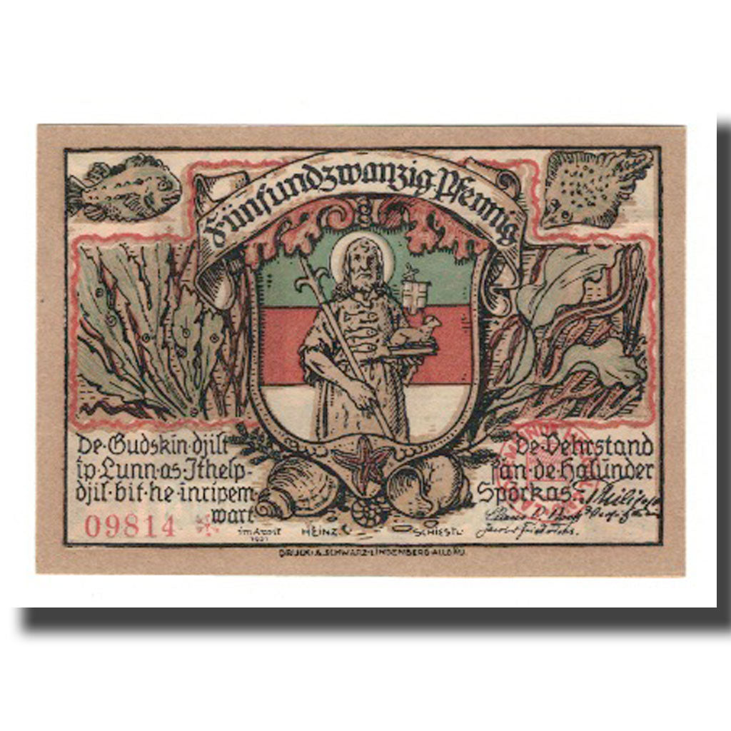 Banknote, Germany, Helgoland Spar & Leihkasse der Landgemeinde, 25 Pfennig