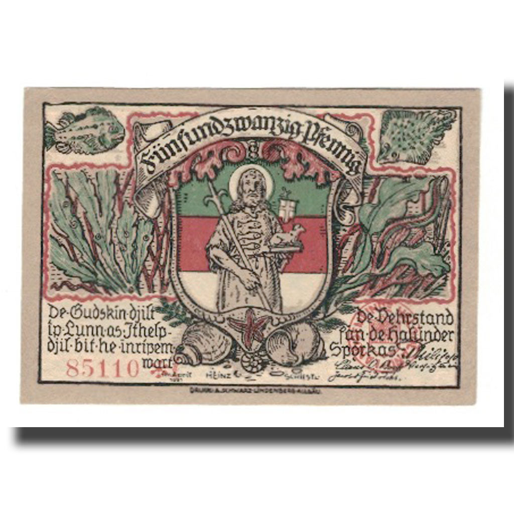 Banknote, Germany, Helgoland Spar & Leihkasse der Landgemeinde, 25 Pfennig