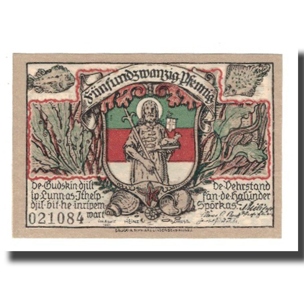 Banknote, Germany, Helgoland Spar & Leihkasse der Landgemeinde, 25 Pfennig