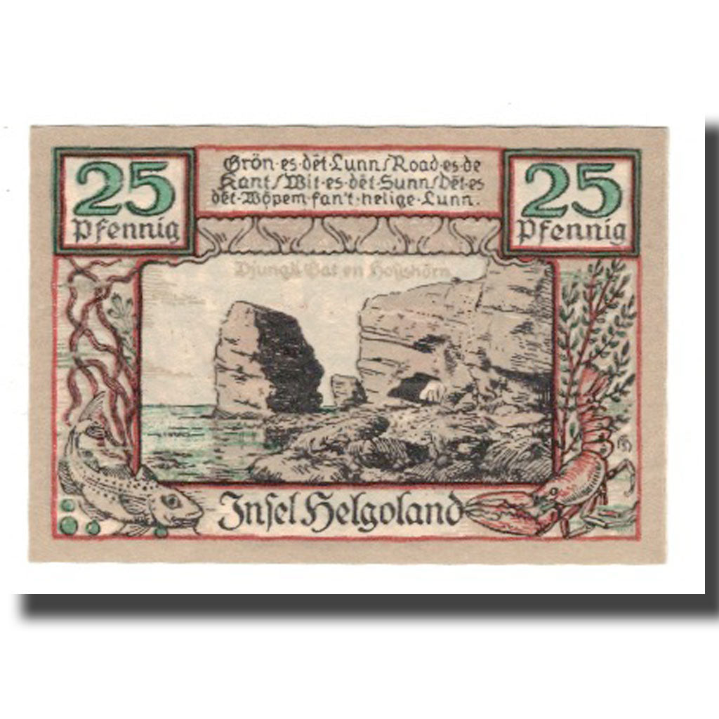 Banknote, Germany, Helgoland Spar & Leihkasse der Landgemeinde, 25 Pfennig