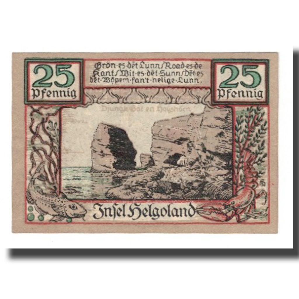 Banknote, Germany, Helgoland Spar & Leihkasse der Landgemeinde, 25 Pfennig