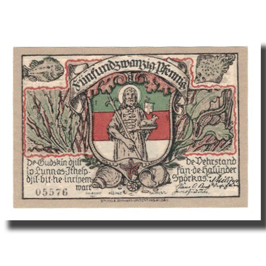 Banknote, Germany, Helgoland Spar & Leihkasse der Landgemeinde, 25 Pfennig