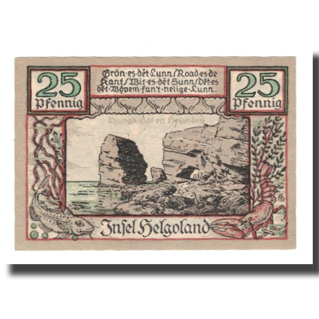 Banknote, Germany, Helgoland Spar & Leihkasse der Landgemeinde, 25 Pfennig