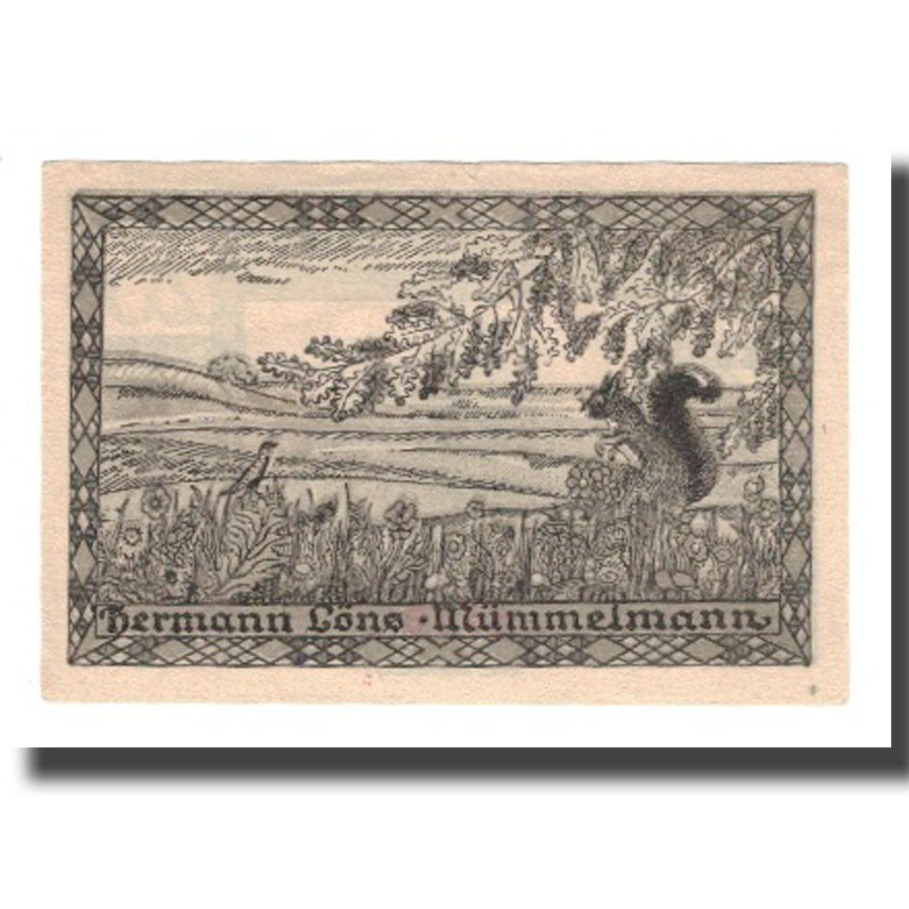 Banknote, Germany, Hemdingen Gemeinde, 25 Pfennig, Ecureuil, 1922, 1922-01-31