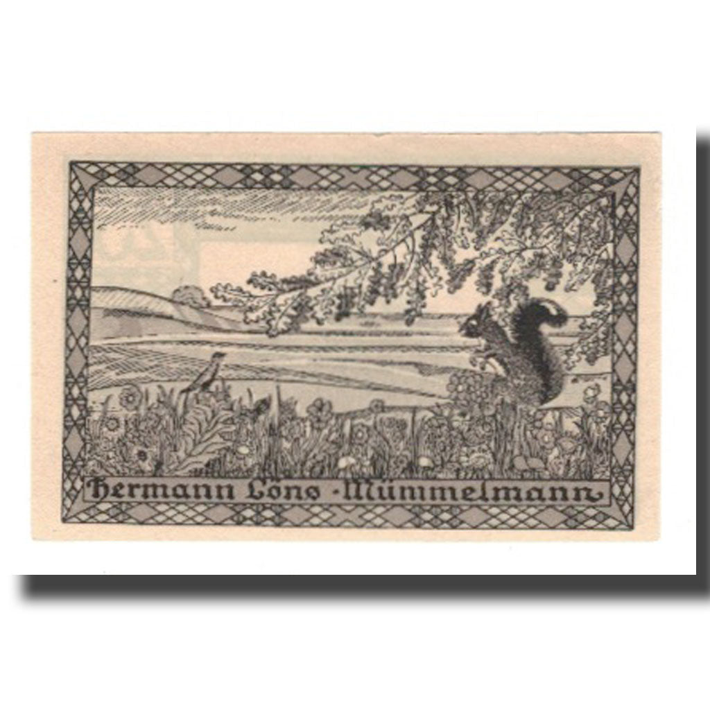 Banknote, Germany, Hemdingen Gemeinde, 25 Pfennig, Ecureuil 1, 1922, 1922-01-31