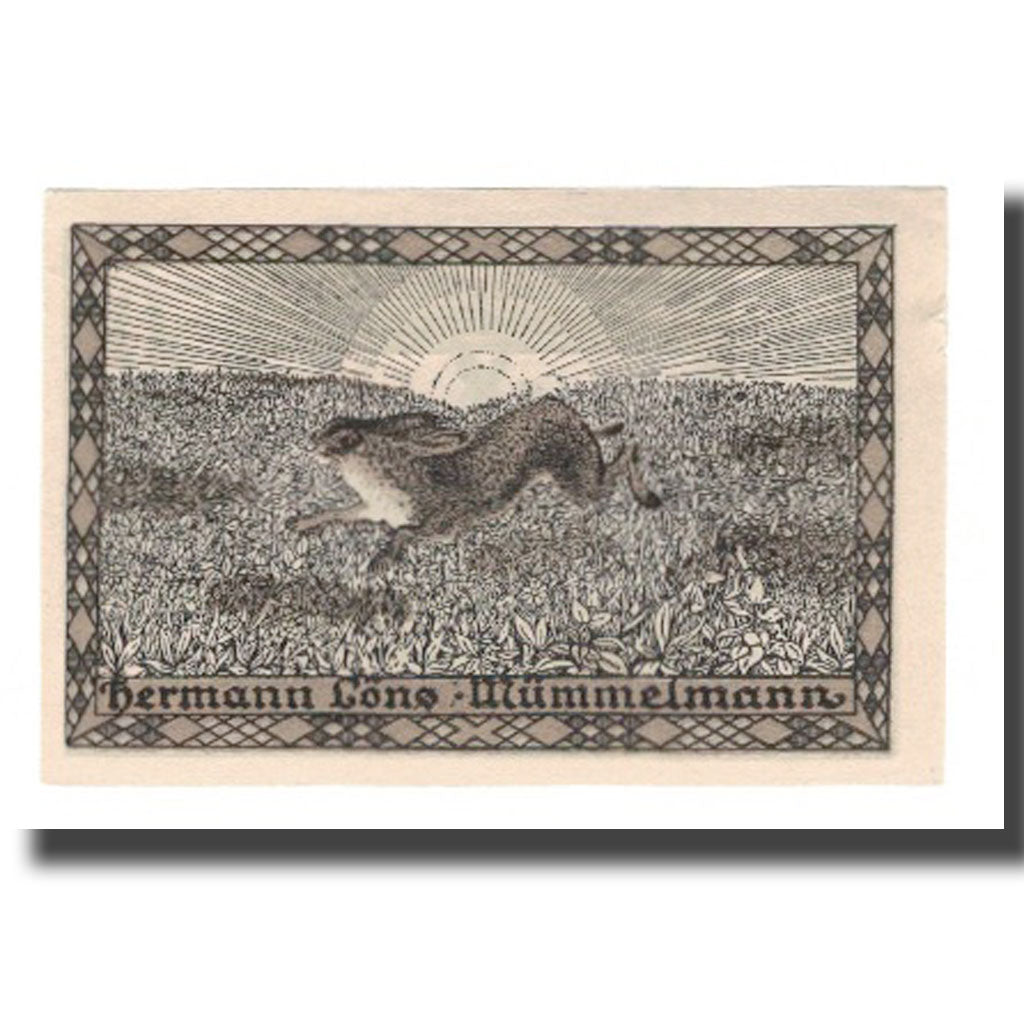Banknote, Germany, Hemdingen Gemeinde, 50 Pfennig, Lièvre, 1922, 1922-01-31
