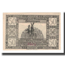 Banknote, Germany, Hemdingen Gemeinde, 50 Pfennig, renard, 1922, 1922-01-31