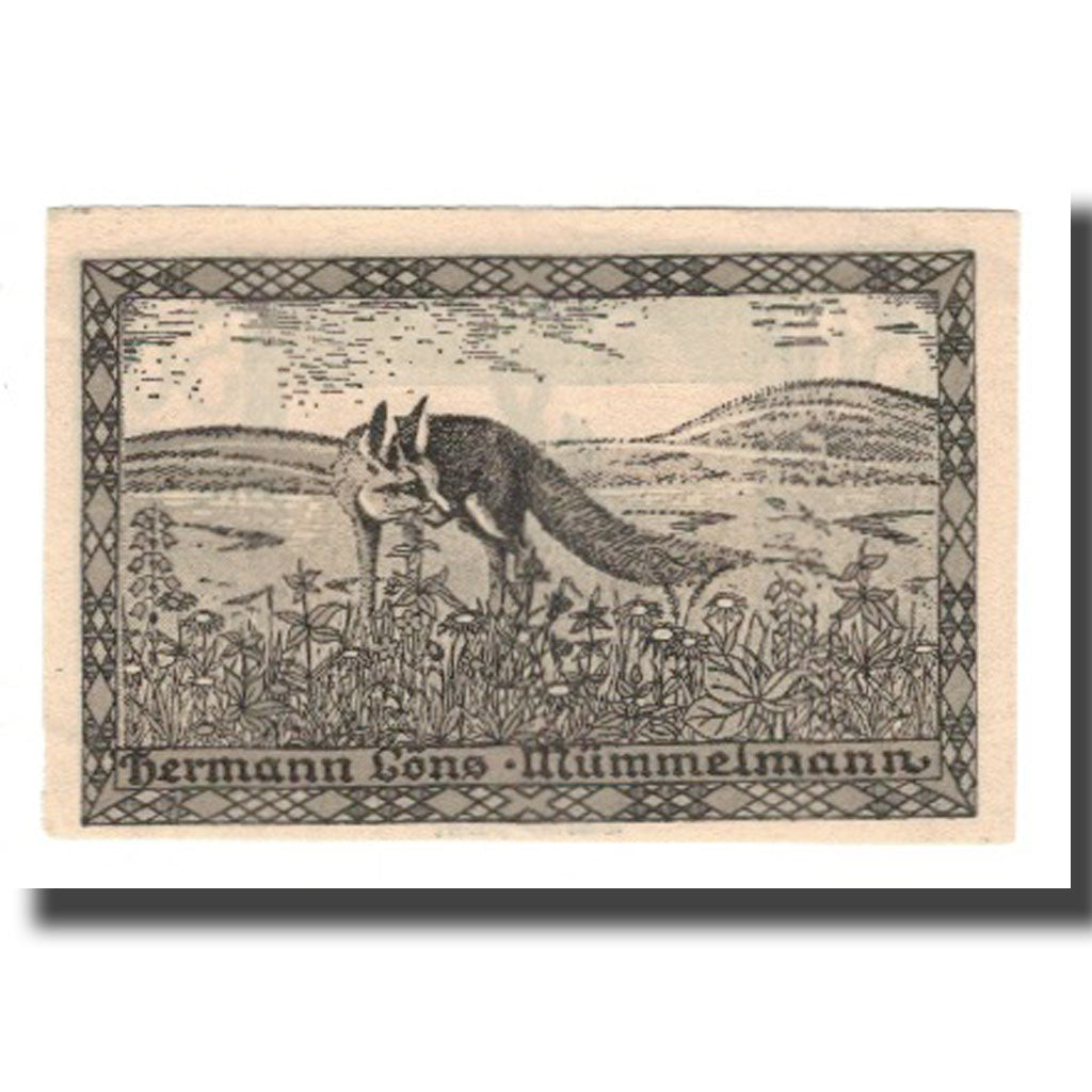 Banknote, Germany, Hemdingen Gemeinde, 50 Pfennig, renard, 1922, 1922-01-31