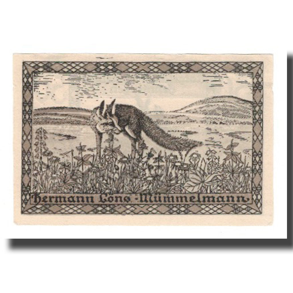 Banknote, Germany, Hemdingen Gemeinde, 50 Pfennig, Renard 1, 1922, 1922-01-31