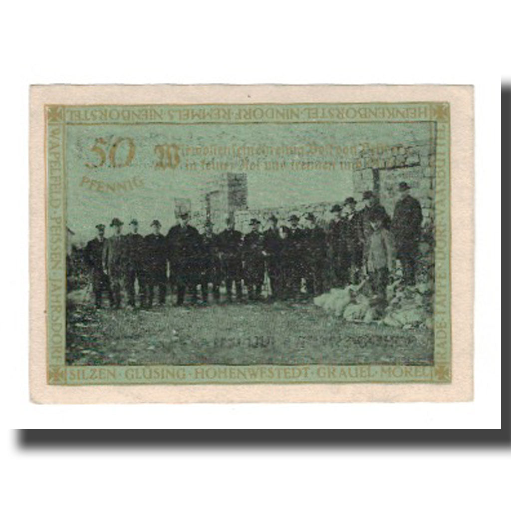 Banconote, Germania, Hohenwestedt, 50 Pfennig, personnage 1, 1921, 1921-07-03