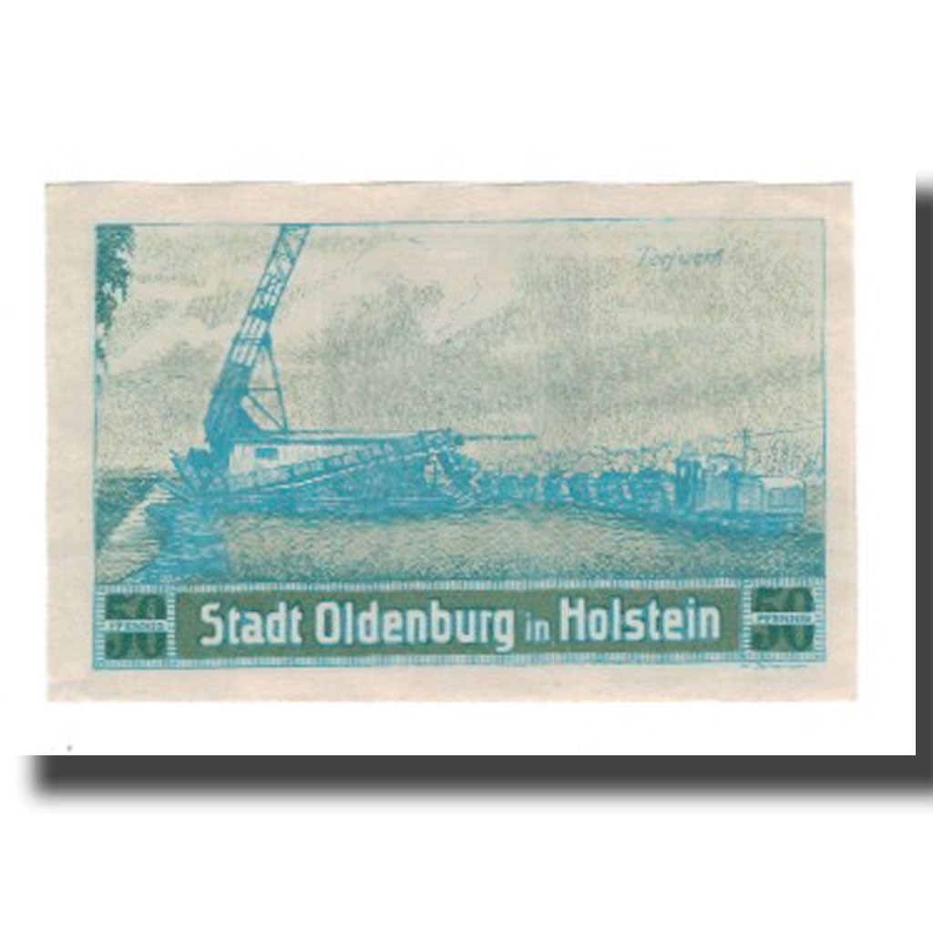 Banconote, Germania, Oldenburg i. Holstein Stadt, 50 Pfennig, Wagons, 1922
