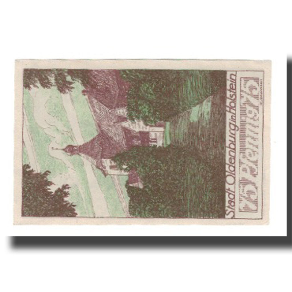 Banconote, Germania, Oldenburg i. Holstein Stadt, 75 Pfennig, Clocher 1, 1922