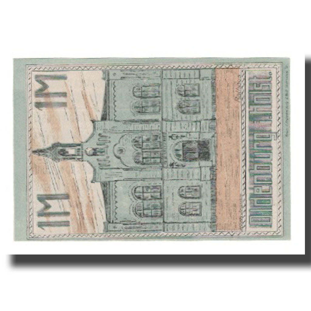 Banknote, Germany, Oldenburg i. Holstein Stadt, 1 Mark, Eglise, 1922