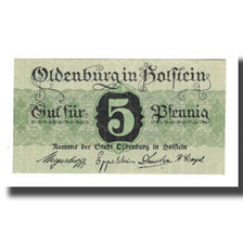 Banknote, Germany, Oldenburg i. Holstein Stadt, 5 Pfennig, Texte, Undated