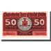 Banknote, Germany, Plön Stadt, 50 Pfennig, personnage, 1921, AU(55-58)
