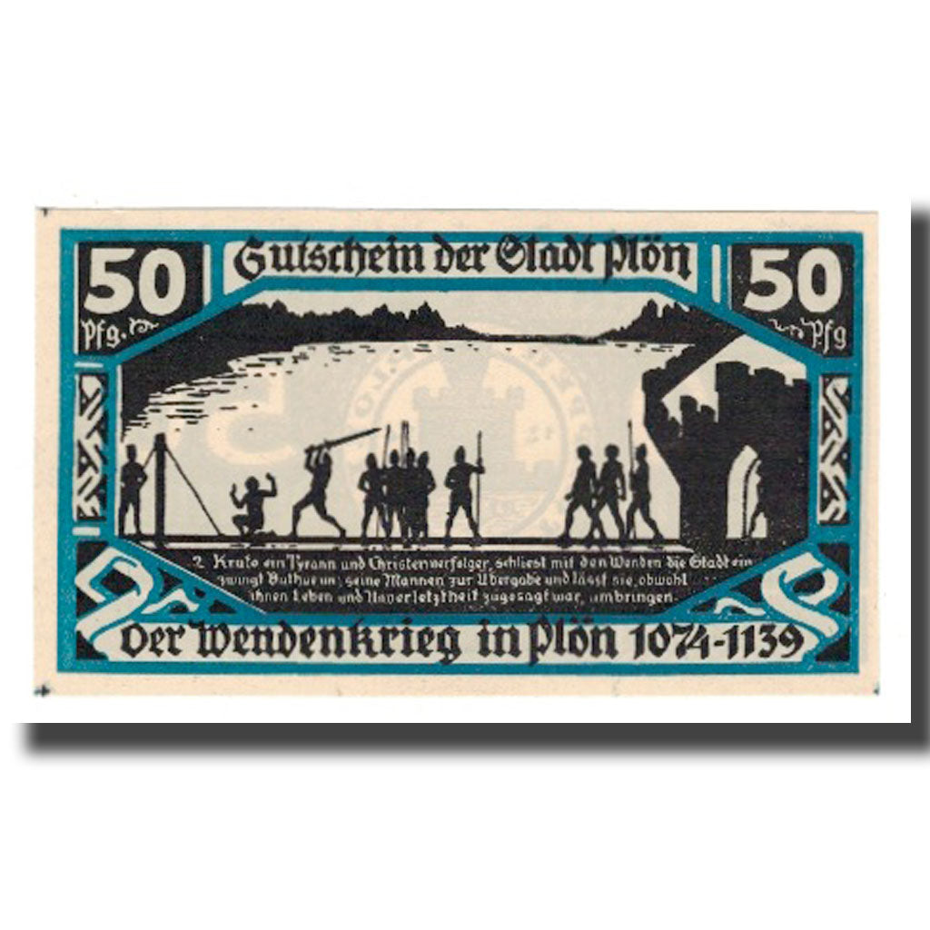 Banknote, Germany, Plön Stadt, 50 Pfennig, personnage 1, 1921, AU(55-58)