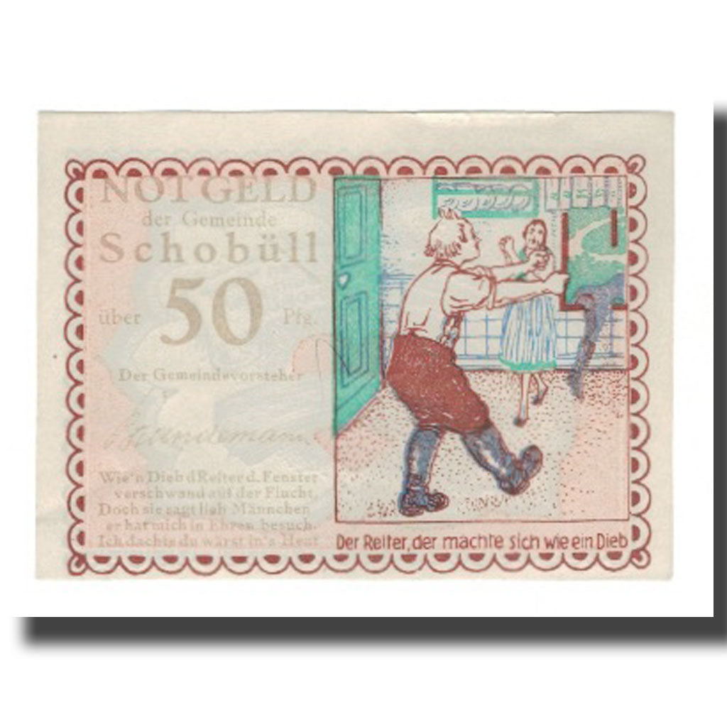 Banknote, Germany, Schobüll Gemeinde, 50 Pfennig, Texte 3, undated (1921)
