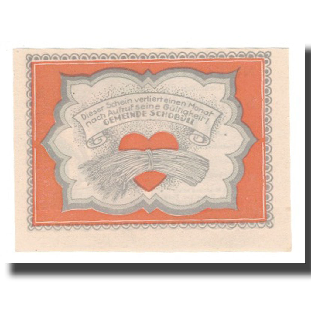 Geldschein, Deutschland, Schobüll Gemeinde, 50 Pfennig, Texte 4, undated
