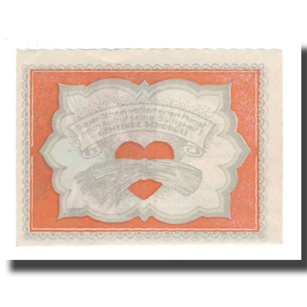 Billete, Alemania, Schobüll Gemeinde, 50 Pfennig, Texte 7, undated (1921), EBC
