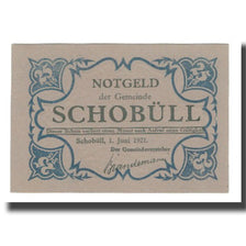 Nota, Alemanha, Schobüll Gemeinde, 25 Pfennig, Phoques, 1921, 1921-06-01