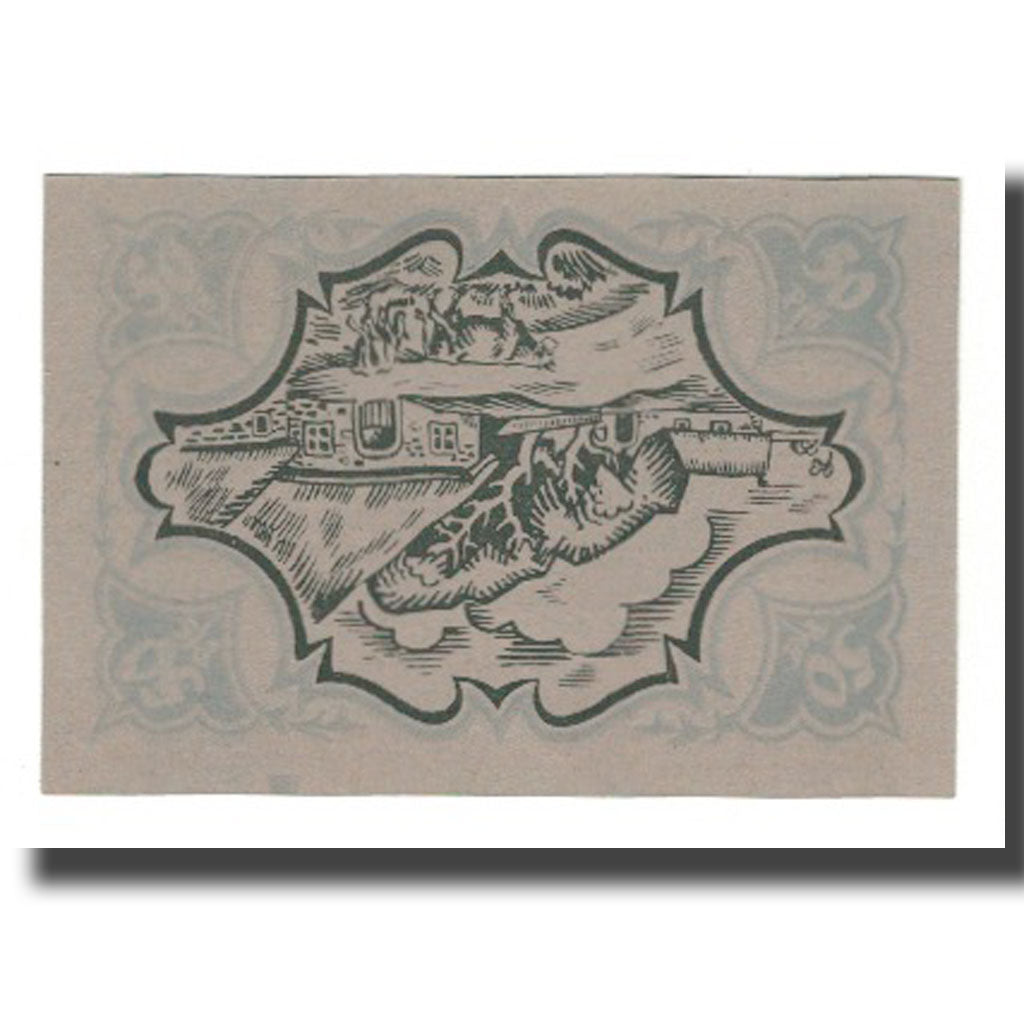 Banconote, Germania, Schobüll Gemeinde, 50 Pfennig, paysage, 1921, 1921-06-01