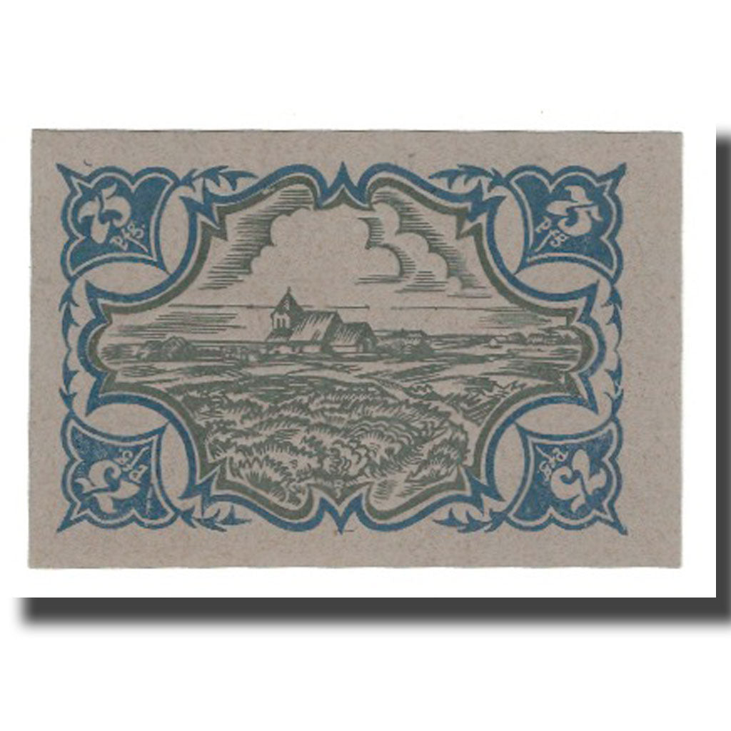 Geldschein, Deutschland, Schobüll Gemeinde, 75 Pfennig, paysage, 1921