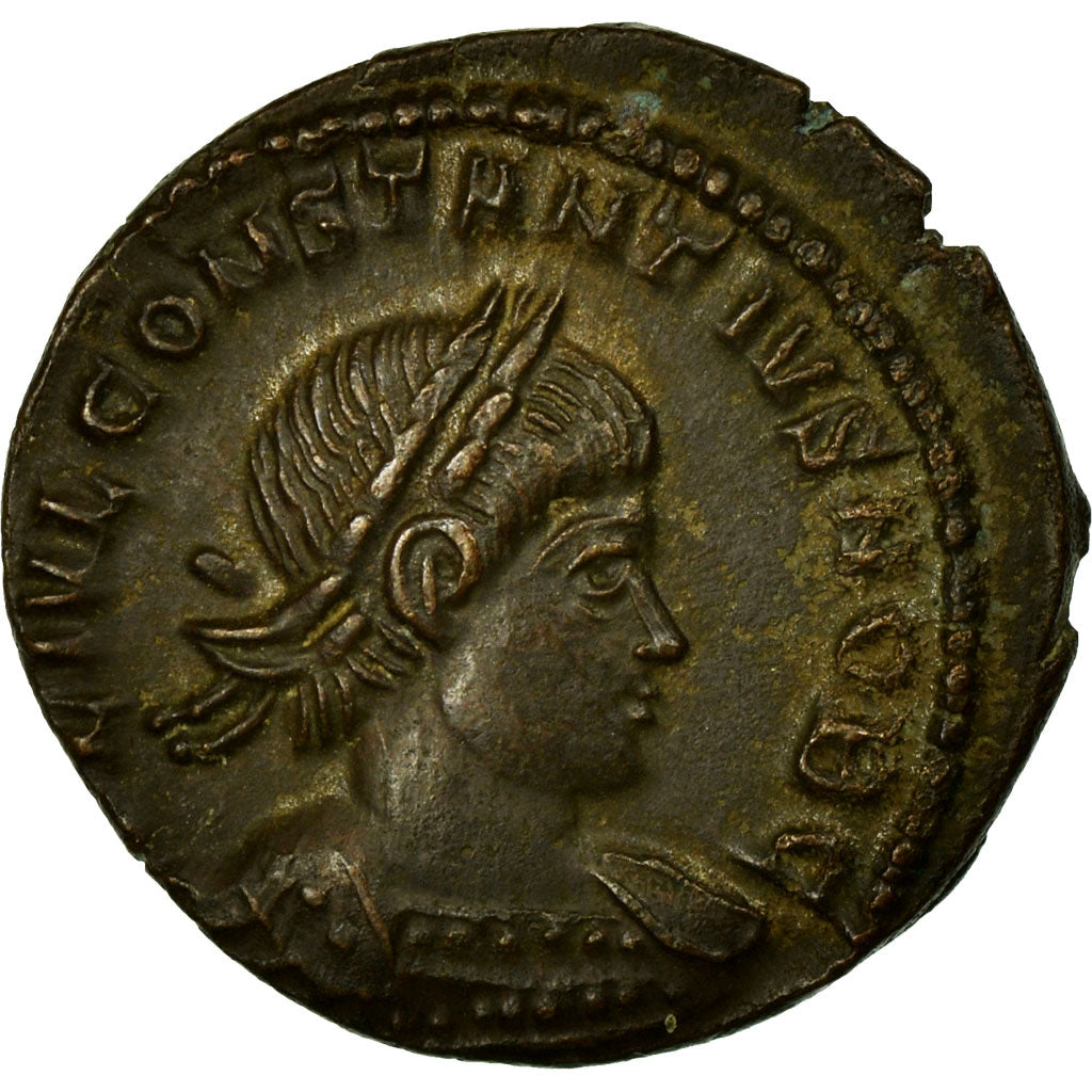 Moneta, Constantius II, Nummus, Trier, AU(50-53), Miedź, Cohen:104