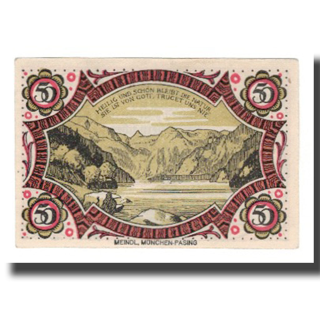 Banknot, Niemcy, Berchtesgaden Marktgemeinde, 50 Pfennig, paysage 2, 1920