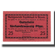 Banconote, Germania, Ergoldsbach Marktgemeinde, 25 Pfennig, N.D, 1920