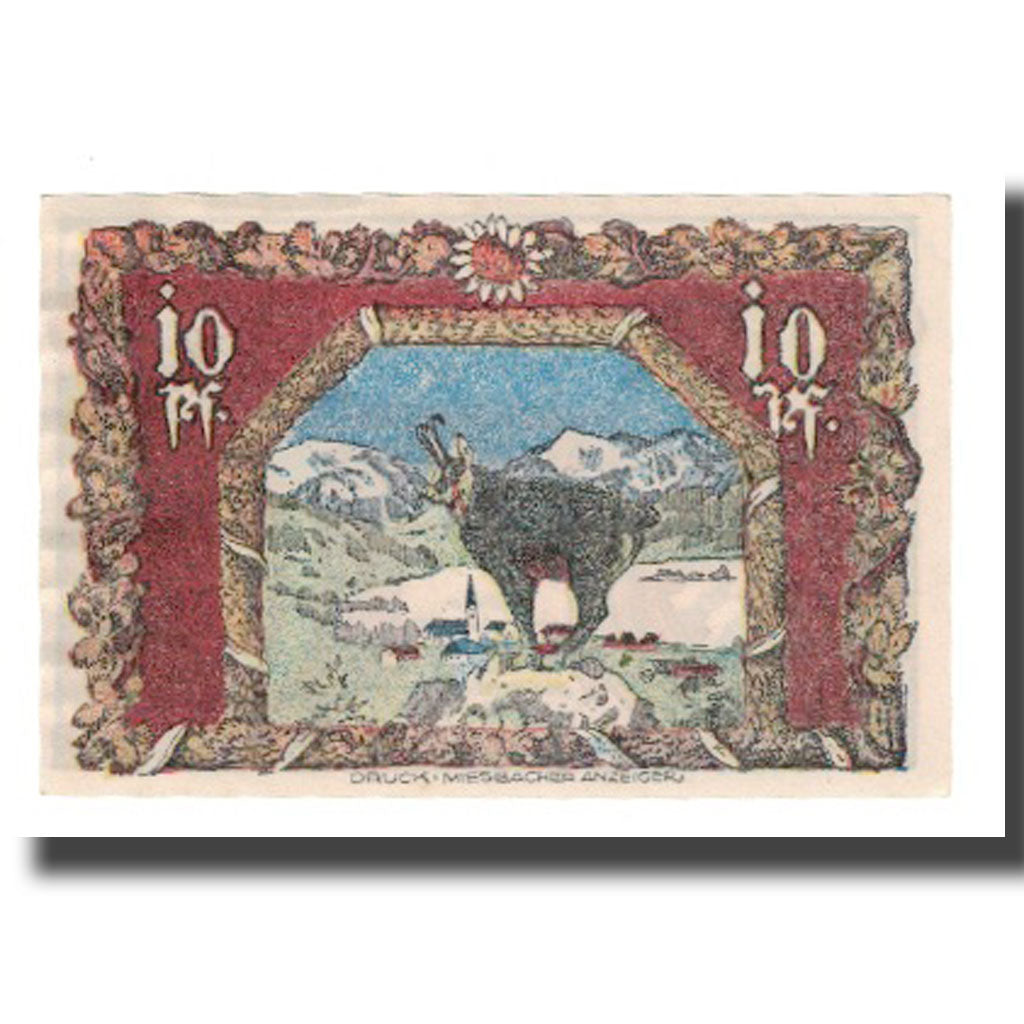 Banknote, Germany, Schliersee Marktgemeinde, 10 Pfennig, paysage 1, 1921