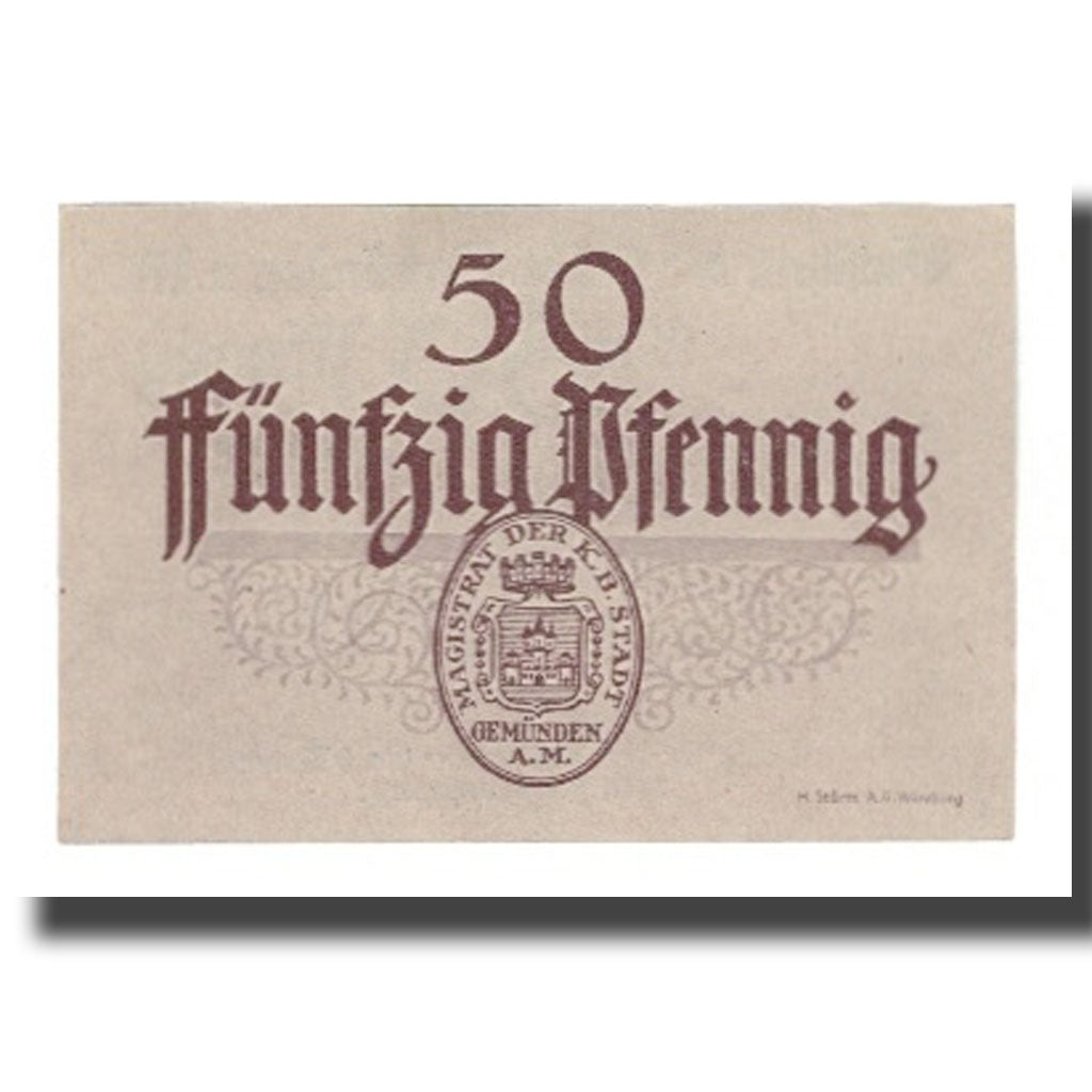 Banknote, Germany, Gemünden a.M. Stadt, 50 Pfennig, Valeur faciale 3, Undated