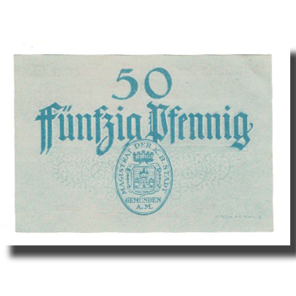 Banknote, Germany, Gemünden a.M. Stadt, 50 Pfennig, valeur faciale, undated