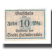 Banknote, Germany, Helmbrechts Stadt, 10 Pfennig, Blason, undated (1920)