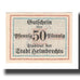 Banknote, Germany, Helmbrechts Stadt, 50 Pfennig, Blason, undated (1920)