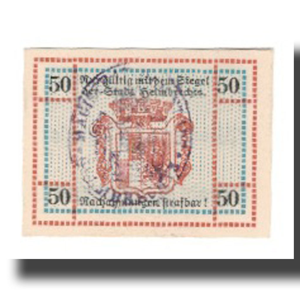 Banknote, Germany, Helmbrechts Stadt, 50 Pfennig, Blason, undated (1920)