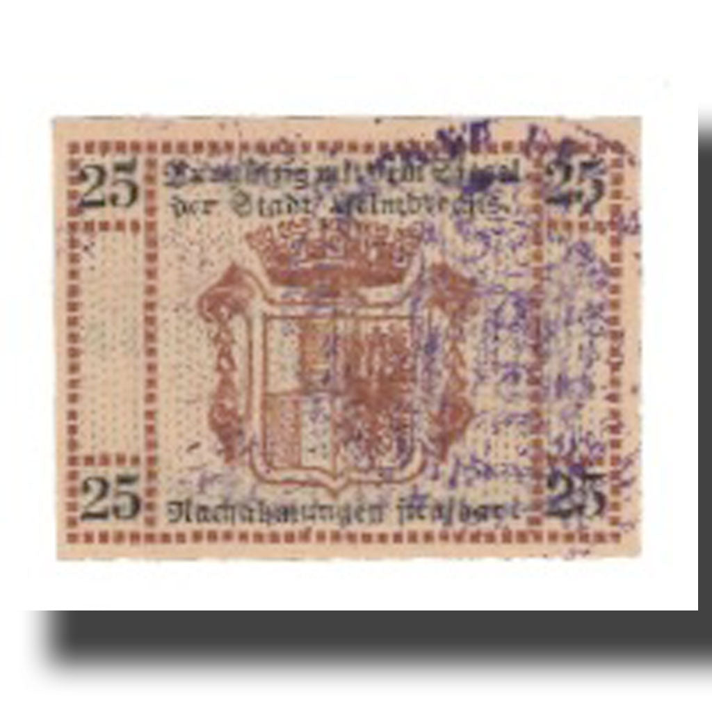 Banknote, Germany, Helmbrechts Stadt, 25 Pfennig, Blason, undated (1920)